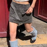 SEOOOCOOKIE Cargo Mini Skirt