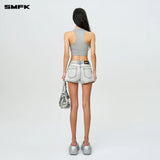 SMFK 2503 野马摇滚低腰牛仔短裤