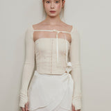 NOT YOUR ROSE SS2312 Nana top Beige
