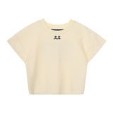 REST & RECREATION SS2404 VOLUME SHOULDER T-SHIRT LIGHT YELLOW