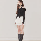 NOT YOUR ROSE 2412 Petal knit (Black)