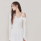 NOT YOUR ROSE 2412 Bunny top set (Ivory)