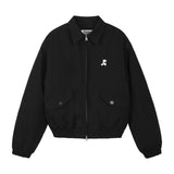 REST & RECREATION 2411 QUILTED BOMBER JACKET - BLACK