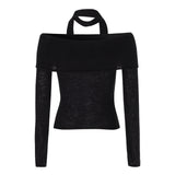 NOT YOUR ROSE 2412 Petal knit (Black)