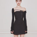 NOT YOUR ROSE 2505 Fay bolero dress (Black)