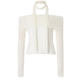 NOT YOUR ROSE 2412 Petal knit (lvory)