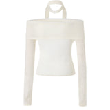NOT YOUR ROSE 2412 Petal knit (lvory)