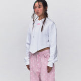 REST & RECREATION SS2404 ARROW POINT HOODIE WHITE