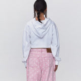 REST & RECREATION SS2404 ARROW POINT HOODIE WHITE