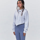 REST & RECREATION SS2404 ARROW POINT HOODIE LIGHT GRAY