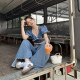 SEOOOCOOKIE Fleta Check Blouse
