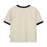EMIS 2505 RINGER SPORTY T-SHIRT-CREAM/NAVY
