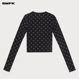 SMFK 2503 拥抱手绘花园修身上衣