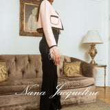 NANA JACQUELINE 羽毛拼接外套