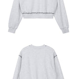 REST & RECREATION SS2404 Coloration Sweatshirt Light Grey