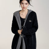 MacyMccoy 2501 带帽针织大外套 黑
