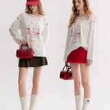 Kroche 2509 手绘蛋糕印花长袖