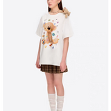 13DE MARZO | 2506 Bear Stickers T-shirt White