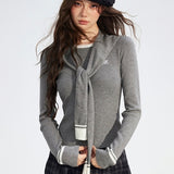 MacyMccoy 2510 披肩针织两件套 灰