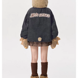 13DE MARZO | 2510 Bear Set Padded Hoodie Black