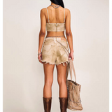 SMFK 2506 狂野大陆牛仔短裤/荒野棕