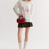 Kroche 2509 手绘蛋糕印花长袖