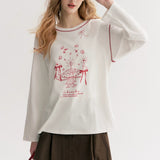 Kroche 2509 手绘蛋糕印花长袖