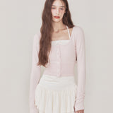NOT YOUR ROSE 2510 Luna cardigan set (Pink)