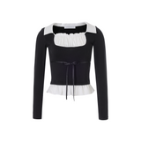 NOT YOUR ROSE 2510 Claire top (Black)