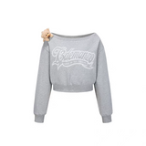 13DE MARZO | 2503 Doozoo Off-shoulder Jumper Grey