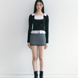 NOT YOUR ROSE 2510 Claire top (Black)