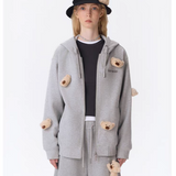 13DE MARZO | 2510 Doozoo Full Zipper Hoodie Gray