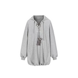 13DE MARZO | 2510 Chains Hoodie Dress Grey