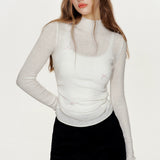 Kroche 2509 A字高腰麂皮绒短裤