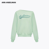 ANN ANDELMAN 2503 印花斜领单肩卫衣 绿