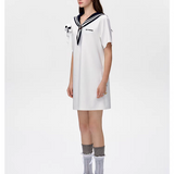 13DE MARZO | 2503 Sailor Collar Dress white