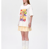 13DE MARZO | 2503 Bear With Fruit T-shirt White