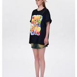 13DE MARZO | 2503 Bear With Fruit T-shirt Black