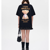 13DE MARZO | 2503 Pocket Painting T-shirt Black