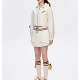 13DE MARZO | 2503 Marzo Tennis Skirt Beige