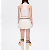 13DE MARZO | 2503 Marzo Tennis Halter Top White