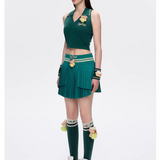 13DE MARZO | 2503 Marzo Tennis Halter Top Green
