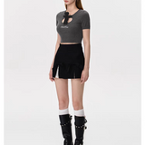 13DE MARZO | 2503 Doozoo Chest Cassimere Top Grey
