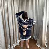 13DE MARZO | SS2309 Bear Exotic Nostalgia Sweater