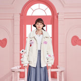 13DE MARZO | SS2309 Hello Kitty Bear Fleece Coat White