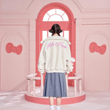 13DE MARZO | SS2309 Hello Kitty Bear Fleece Coat White
