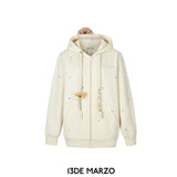 13DE MARZO | SS2310 Bear Colorful Dots Zip Hoodie