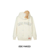 13DE MARZO | SS2310 Bear Colorful Dots Zip Hoodie