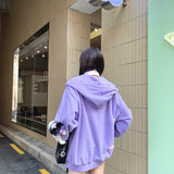 13DE MARZO | SS2402 Kuromi Bear Scarf Fleece Hoodie