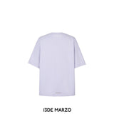 13DE MARZO | SS2402 Maze Suture Logo T-shirt Lilac